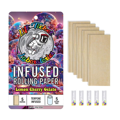 Lift Tickets Infused Papers Lemon Cherry Gelato
