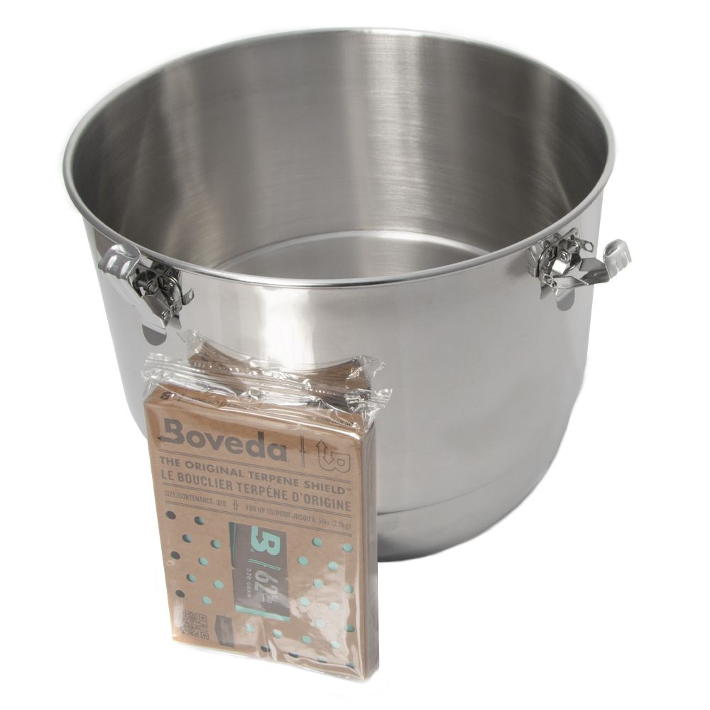 CVault Stainless Steel Holder With Boveda Humidity Pack - 21 Liters Wholesale