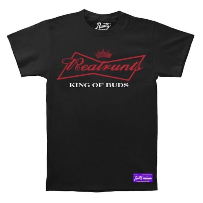 King Of Buds T Shirt by Runtz Black