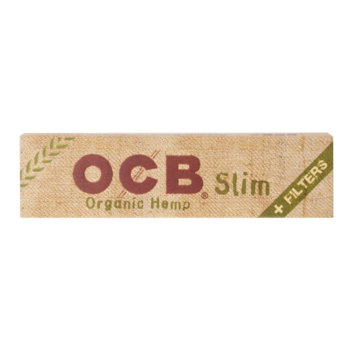 OCB Organic Hemp King-Size Slim Rolling Papers + Tips