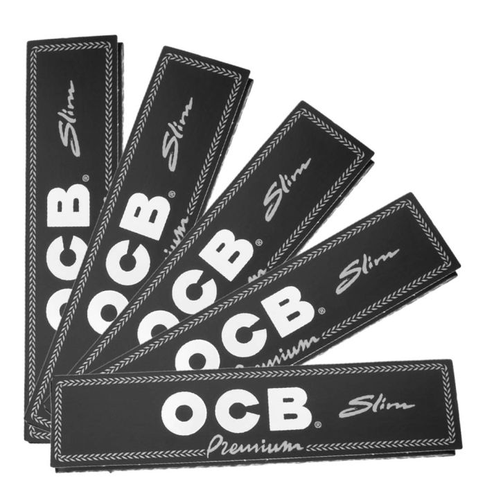 OCB Black Premium King Size Slim Rolling Papers + Tips (32pcs Box), 59,90 €