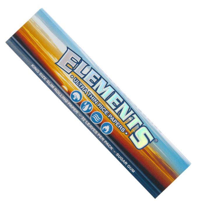 King Size Ultra Thin Rice Rolling Papers by Elements