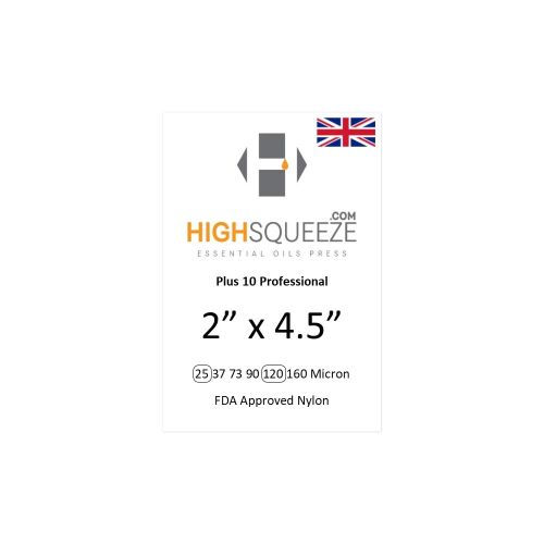 Professional 2" x 4.5" Rosin Press Extraction Bags by High Squeeze