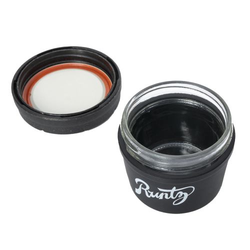 Black & White 4oz Runtz Mason Stash Jar by RE:STASH