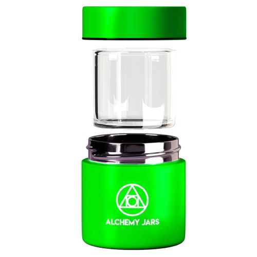 Lime Green Vacuum Insulated 50ml Concentrate Jar by Alchemy Jars