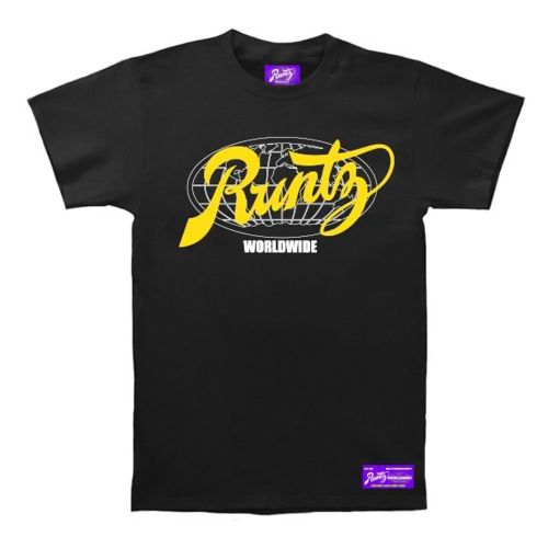 All Country T-Shirt By Runtz - Black and Yellow