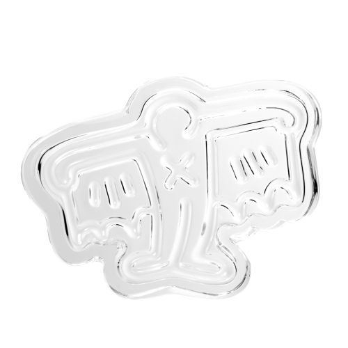 Man Bat Crystal Glass Ashtray / Catchall by Keith Haring