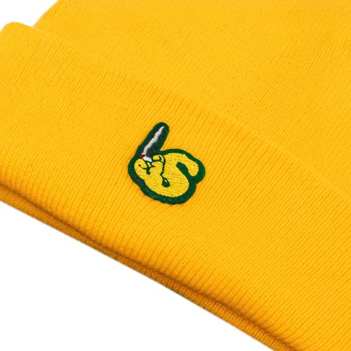 Yellow Beanie Hat by The Smoker's Club