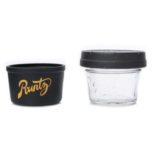 Black & Gold 4oz Runtz Mason Stash Jar by RE:STASH