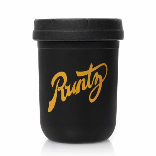 Black & Gold 8oz Runtz Mason Stash Jar by RE:STASH