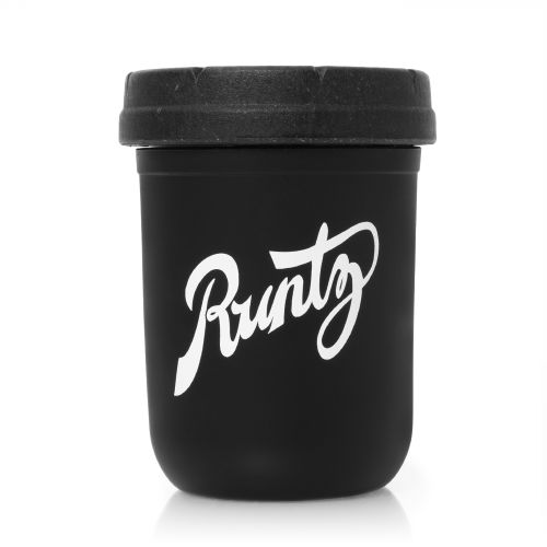 Black & White 8oz Runtz Mason Stash Jar by RE:STASH