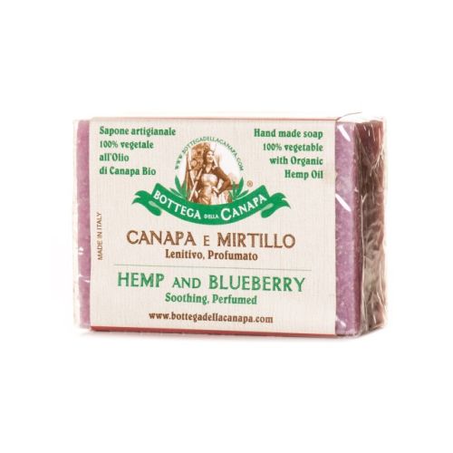 Hemp Soap With Blueberry by Bottega Della Canapa