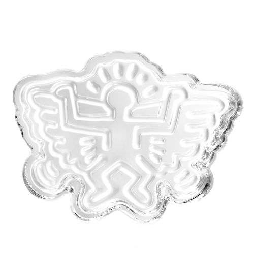 Angel Wings Crystal Glass Ashtray / Catchall by Keith Haring