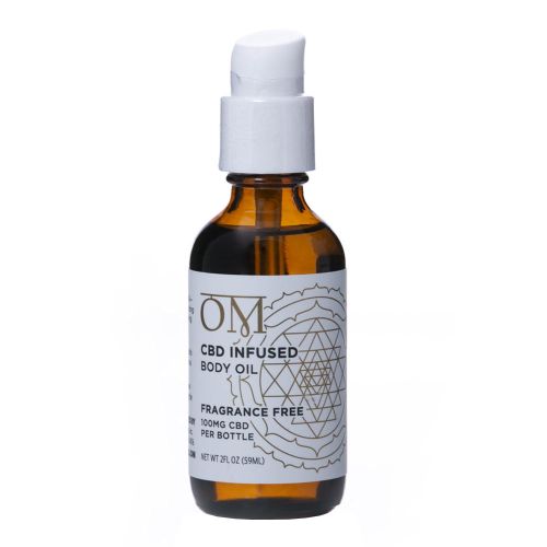 Fragrance Free 100mg CBD Body Oil by OM Wellness