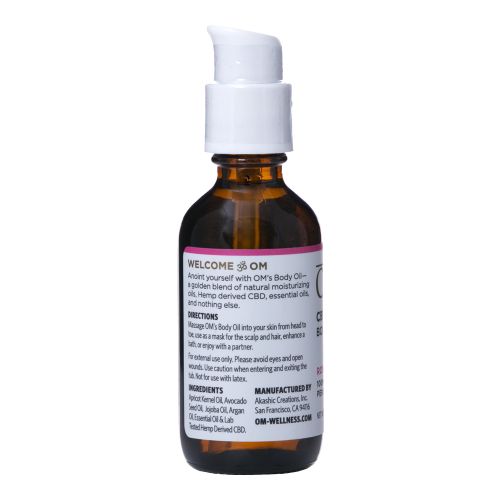 Rose & Geranium 100mg CBD Body Oil by OM Wellness