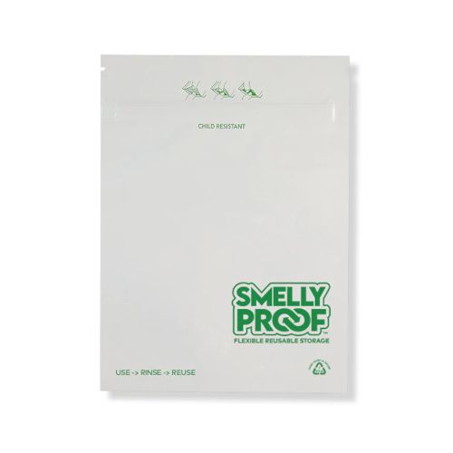 Child Resistant White Storage Bags by Smelly Proof Bags