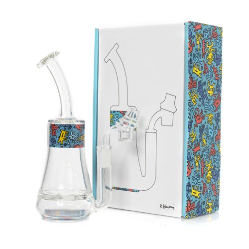 Blue Glass Concentrate Rig by Keith Haring