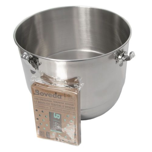 CVault Stainless Steel Holder With Boveda Humidity Pack-21 Liters