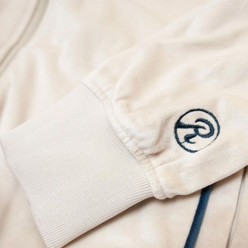 Cream Worldwide Tricot Velour Tracksuit Jacket by Runtz