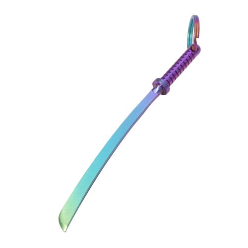 Titanium Rainbow Samurai Sword Dab Tool by Pure Sativa 