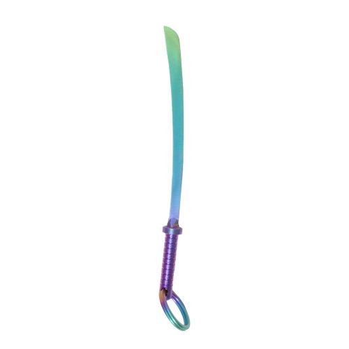 Titanium Rainbow Samurai Sword Dab Tool by Pure Sativa 