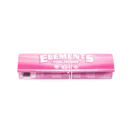 Pink Connoisseur Papers King-Size Slim Rolling Papers By Elements x24/box