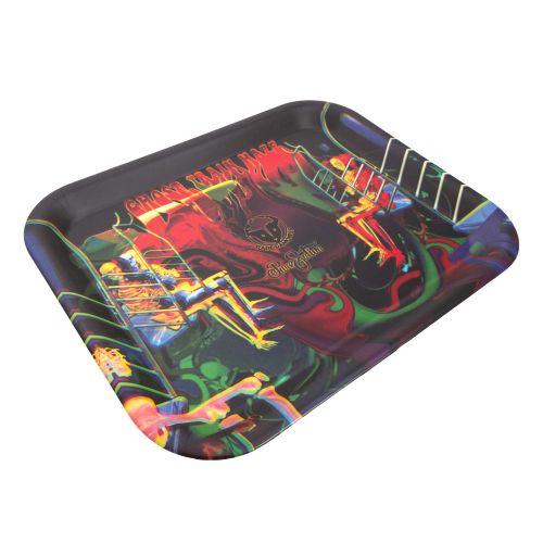 Rare Dankness Ghost Train Haze Biodegradable Rolling Tray by Pure Sativa 