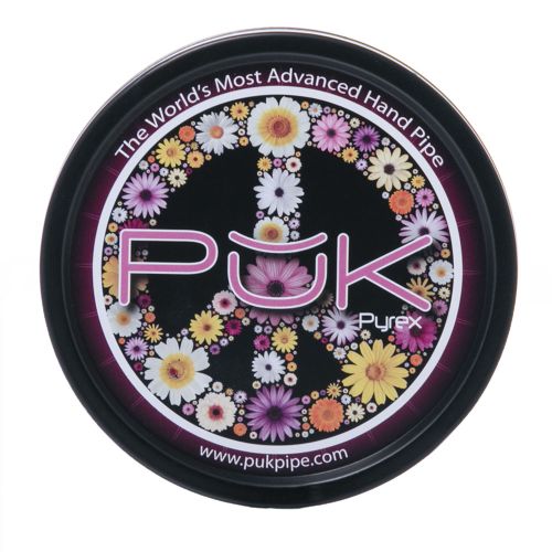 PUK Glass Six Shooter Pipes - Clear Pink