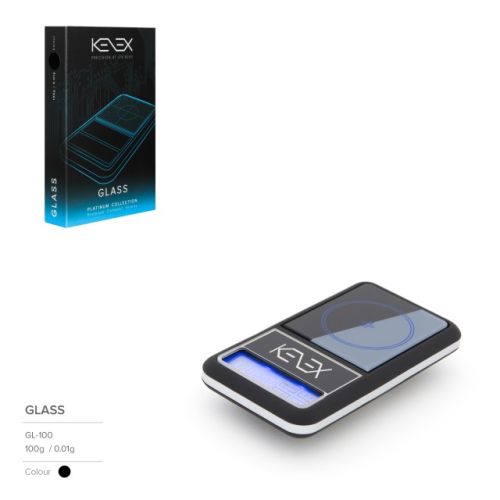 Glass Digital Precision Scales (Platinum Collection) by Kenex