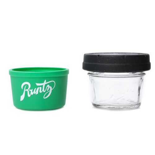 Green & White 4oz Runtz Mason Stash Jar by RE:STASH