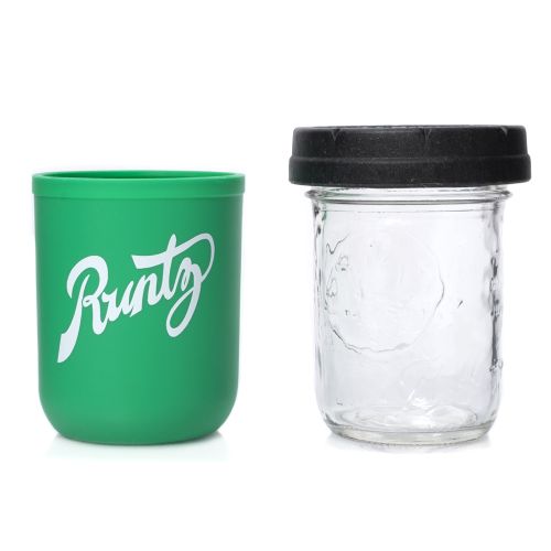 Green & White 8oz Runtz Mason Stash Jar by RE:STASH