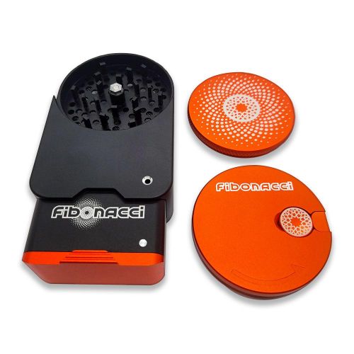 A1 Compact Grinder Neon Orange by Fibonacci Grinders