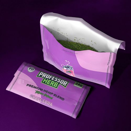 Professor Herb Grape Soda Hemp Smoking Blend 1400mg CBD