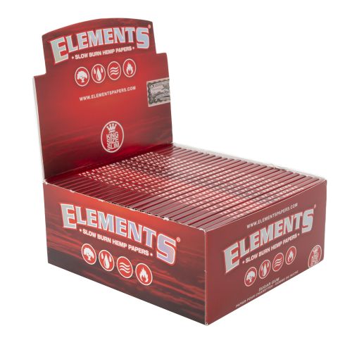 King Size Hemp Rolling Papers by Elements