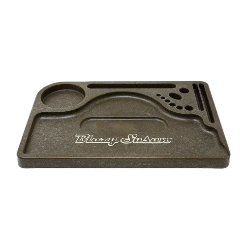 Medium Hemp Rolling Tray by Blazy Susan “ Brown