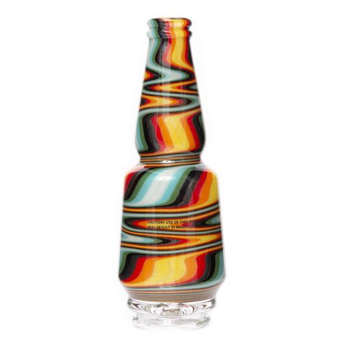 Fire Zigzag Worked Peak Glass by Idab Glass