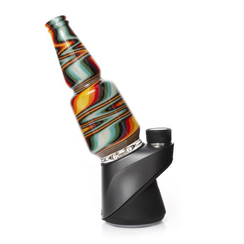 Fire Zigzag Worked Peak Glass by Idab Glass
