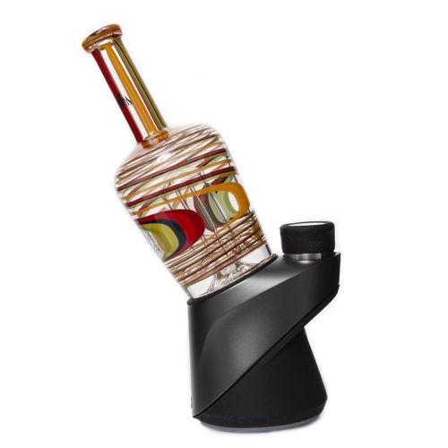 Striped Rasta Custom Henny Bottle Peak Glass by Idab Glass