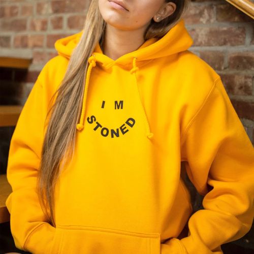 I'm Stoned Hoodie by The Smoker's Club - Yellow 