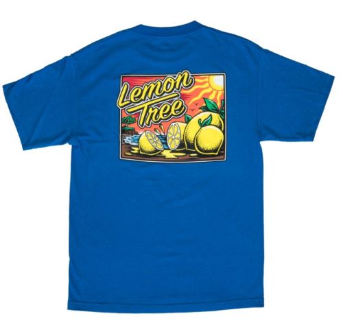 Lemon Tree Sunset T-Shirt by Lemon Life SC - Blue