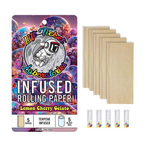 Lift Tickets Lemon Cherry Gelato Infused Rolling Papers