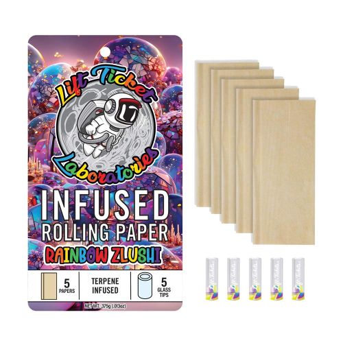 Lift Tickets Rainbow Zlushi Infused Rolling Papers