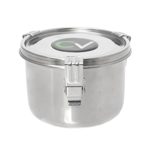 CVault Stainless Steel Holder With Boveda Humidity Pack Medium -.50 Liters 