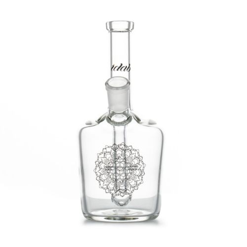 Clear Medium Bottle Rig 14mm Female Joint by iDab Glass