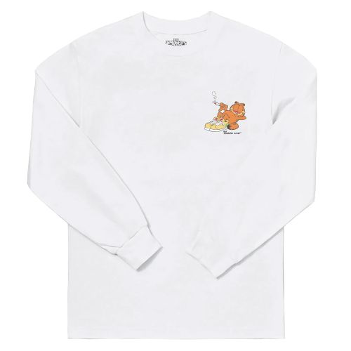 Mondays Off Long Sleeve Tee by The Smoker's Club - White