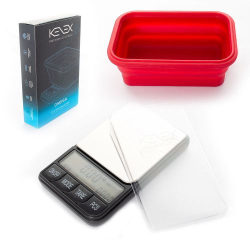 Omega Collapsible Silicone Bowl Digital Scales - (Platinum ) by Kenex 