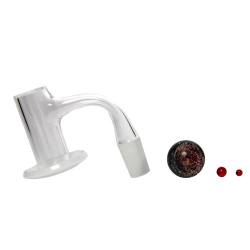 Opaque Blender Quartz Banger with Slurper Set by Privileged Lungs 