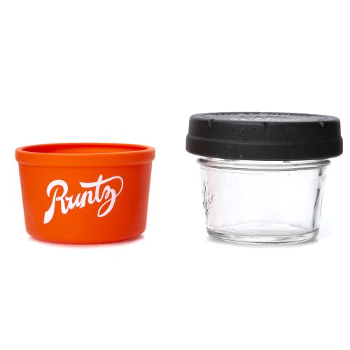 Orange & White 4oz Runtz Mason Stash Jar by RE:STASH