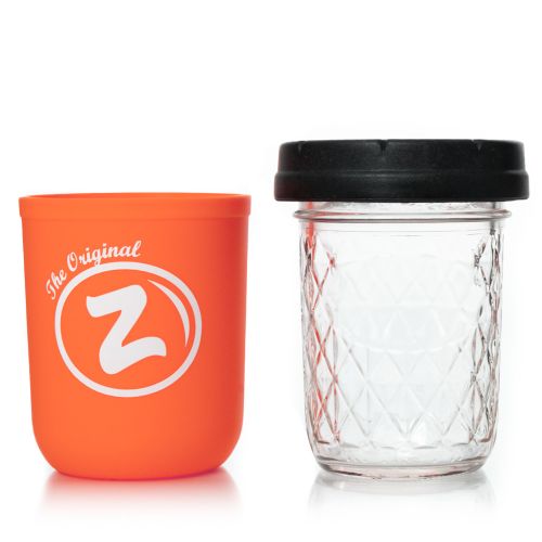 The Original Z 8oz Mason Stash Jar by RE:STASH - Orange