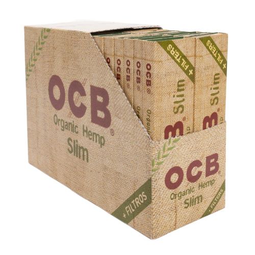 OCB Organic Hemp King-Size Slim Rolling Papers + Tips